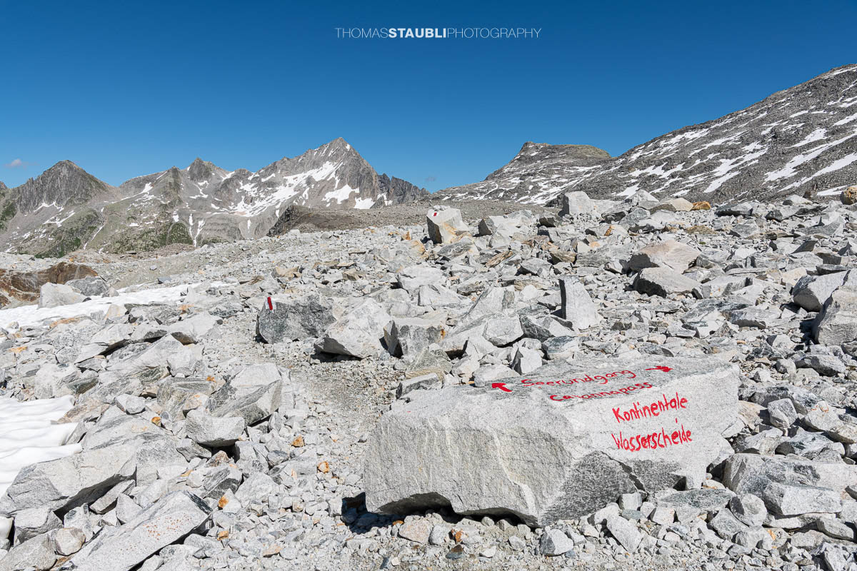 Geröllfelder bei den Gletscherseen