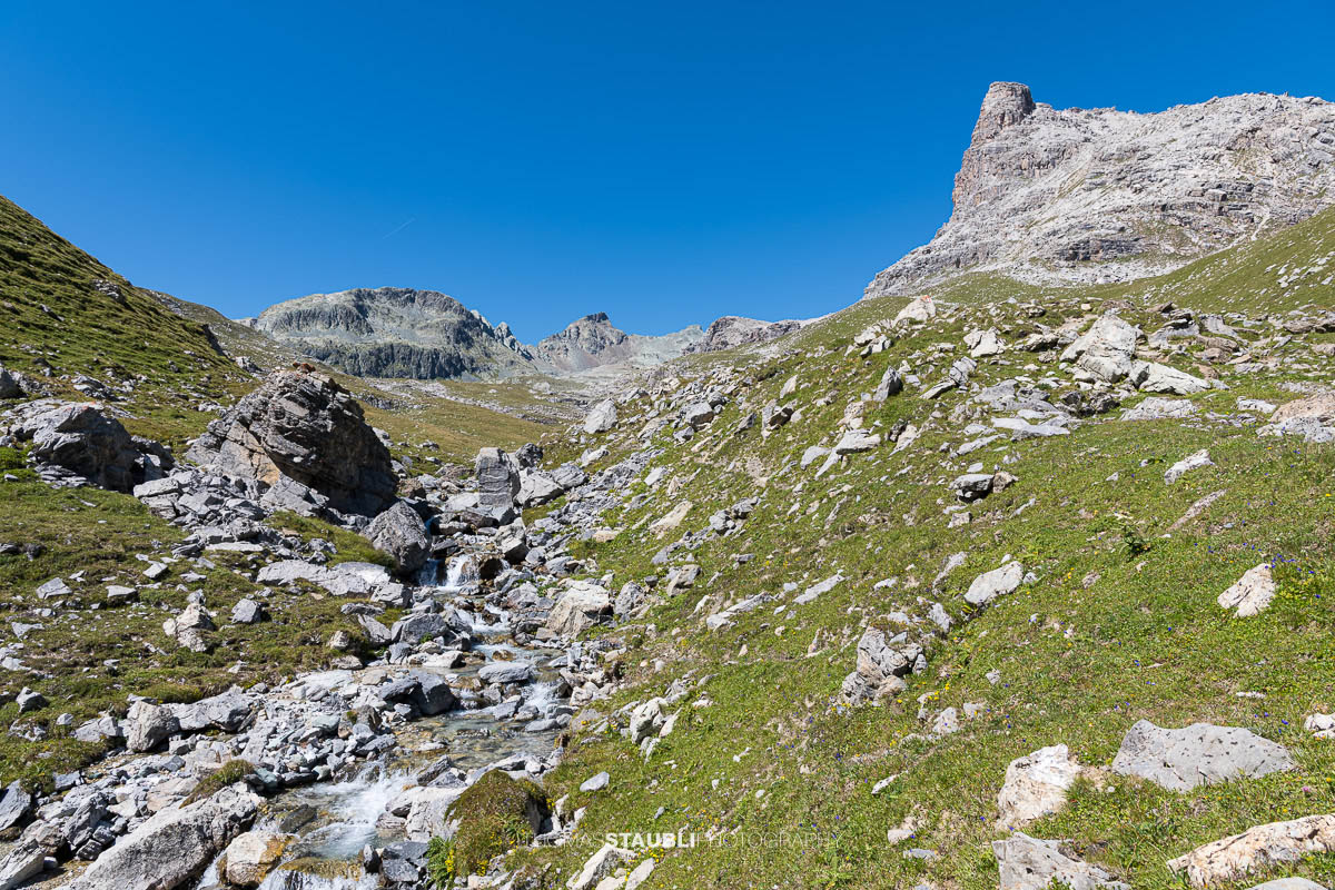 Blick ins Hochtal Val d'Agnel