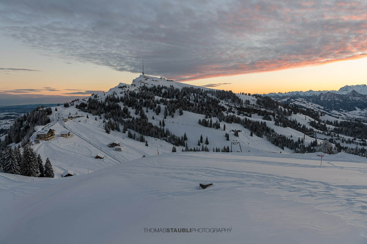 Morgenrot über der Rigi