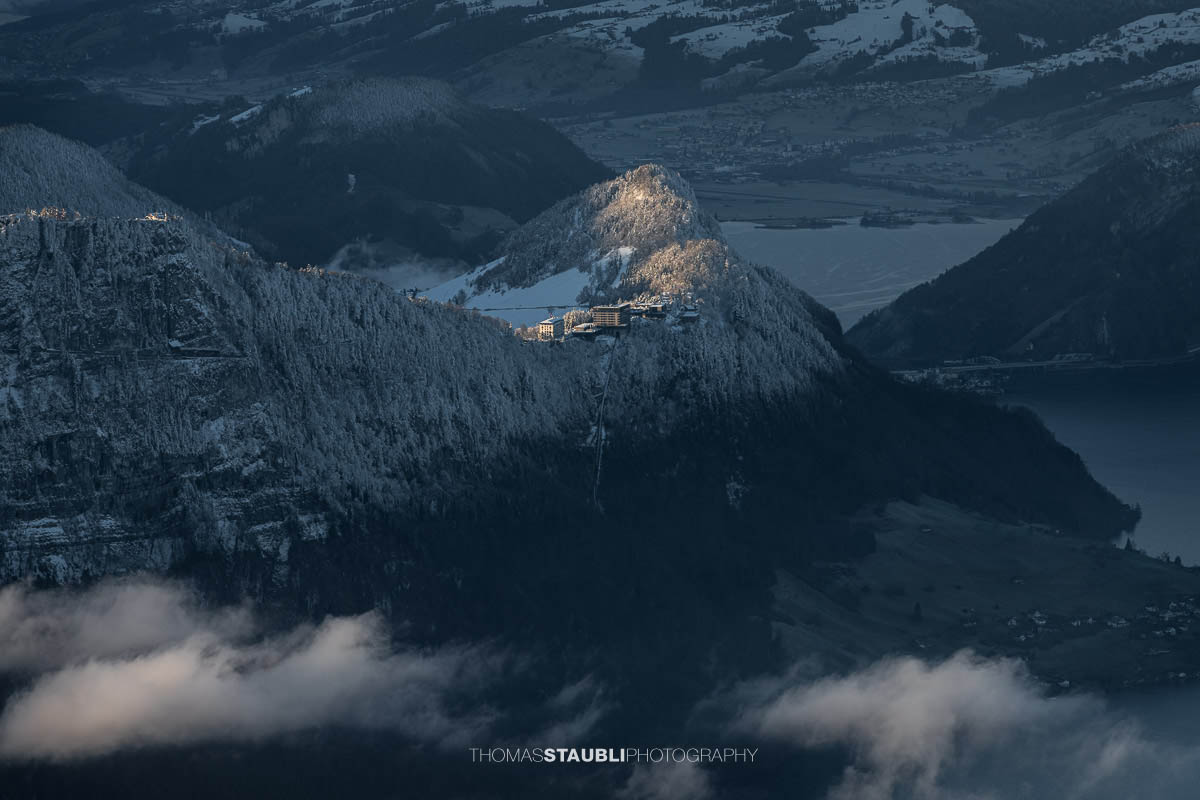Blick auf das Bürgestock Resort