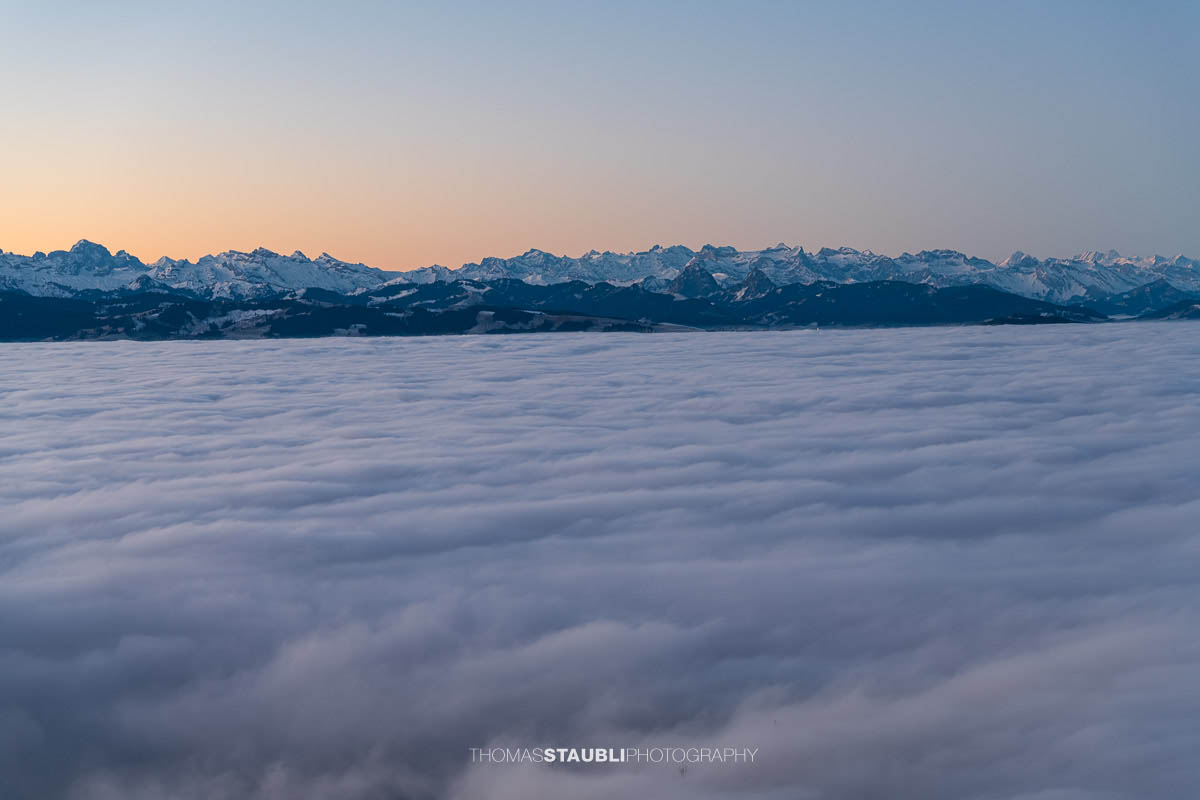 Zentralschweizer Alpen – Blick vom Bachtel