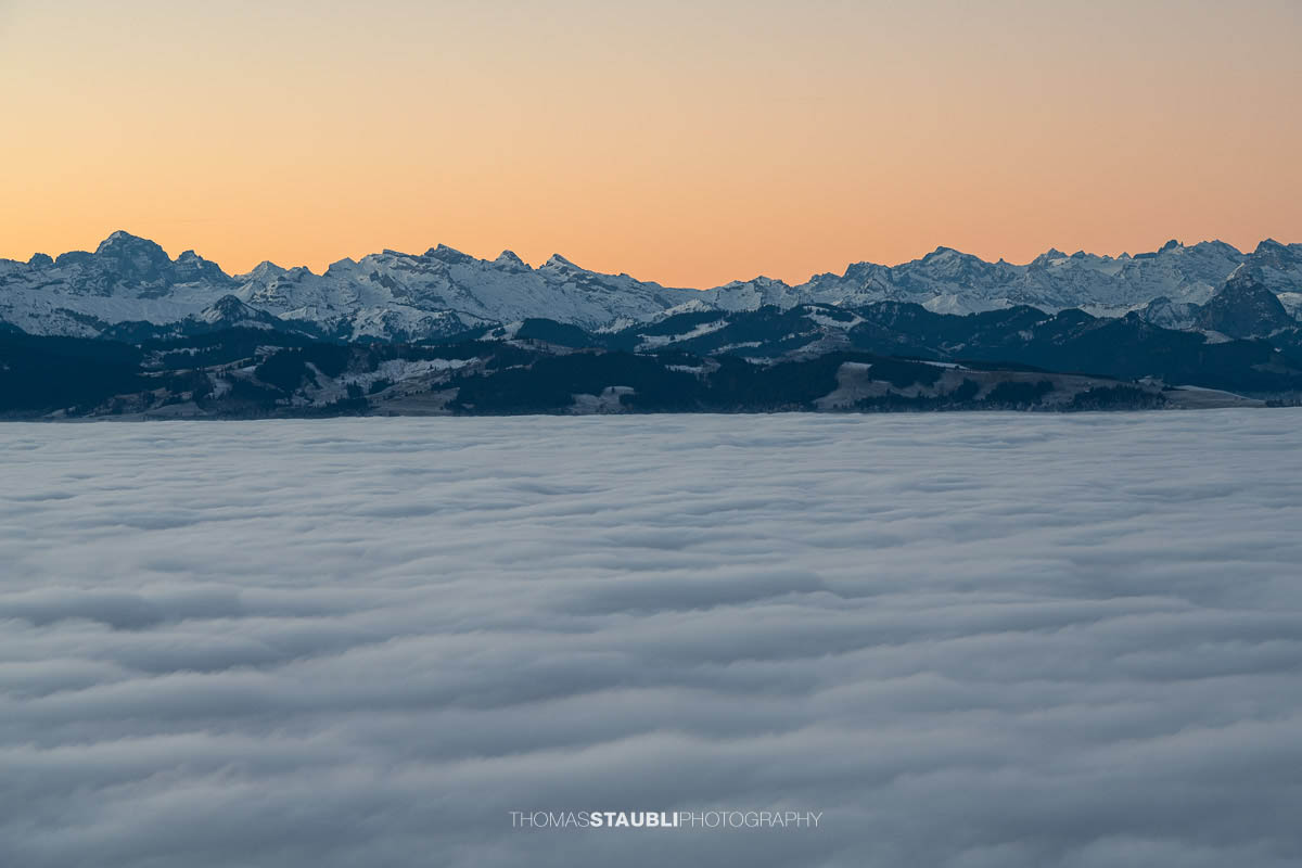 Zentralschweizer Alpen – Blick vom Bachtel