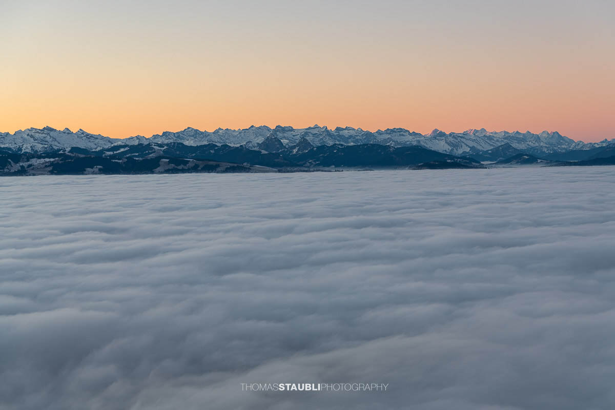Zentralschweizer Alpen – Blick vom Bachtel