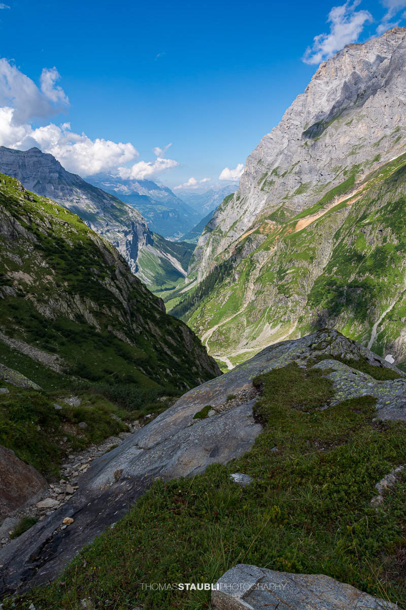 Blick zurück nach Hinter Sand