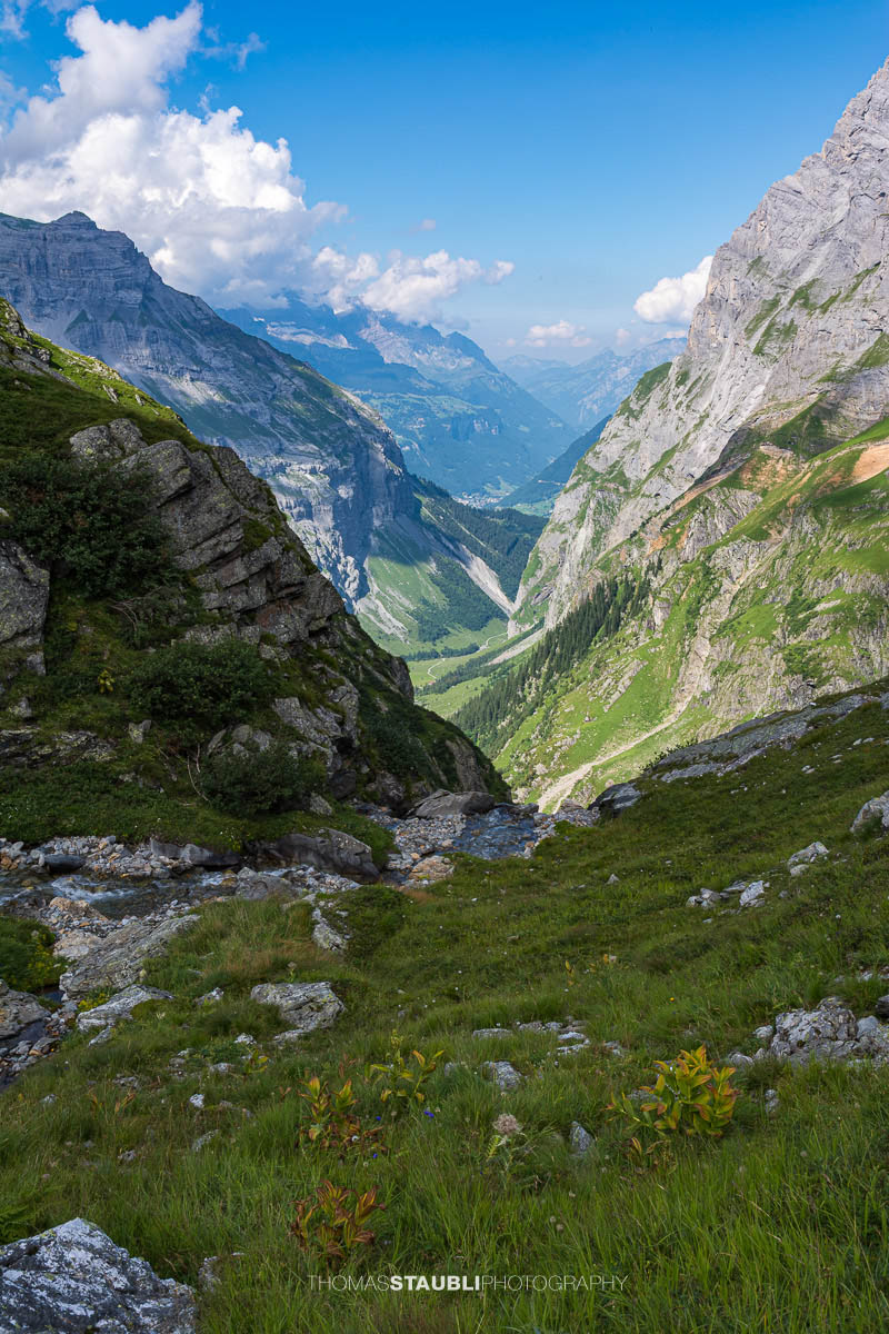 Blick zurück nach Hinter Sand