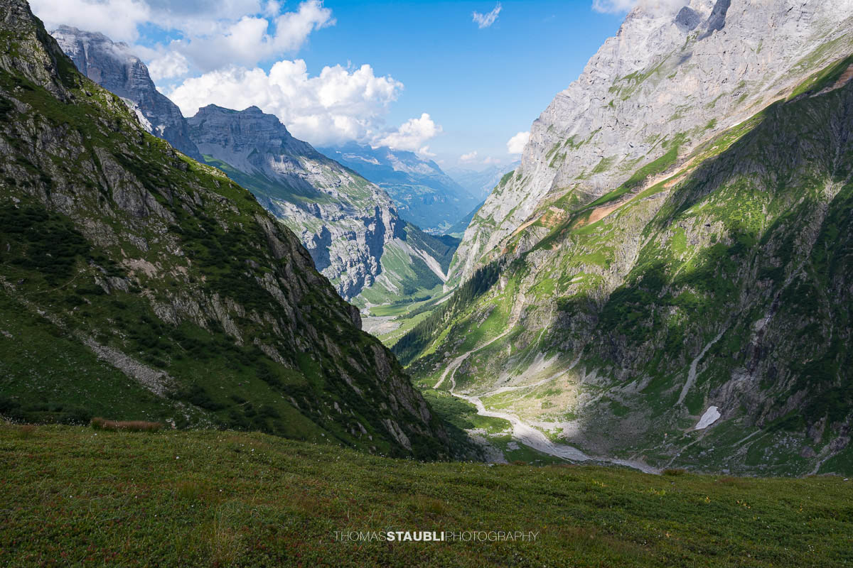 Blick zurück nach Hinter Sand
