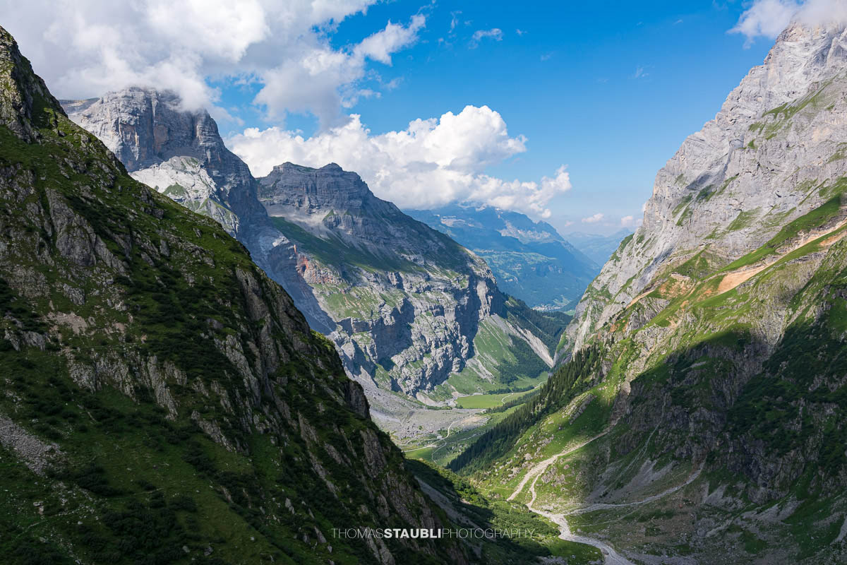 Blick zurück nach Hinter Sand