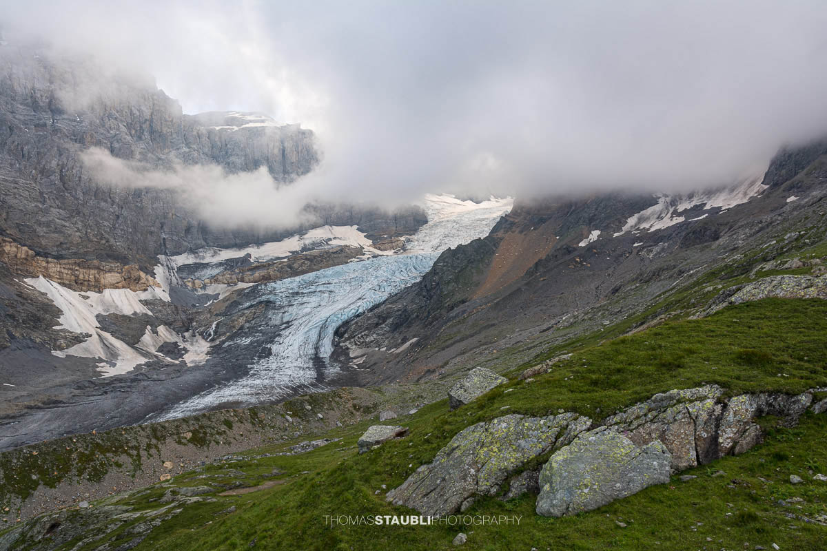 Blick auf den Bifertenfirn 2013
