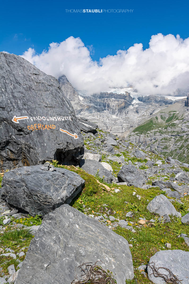 Wegmarkierung bei Unter Röti