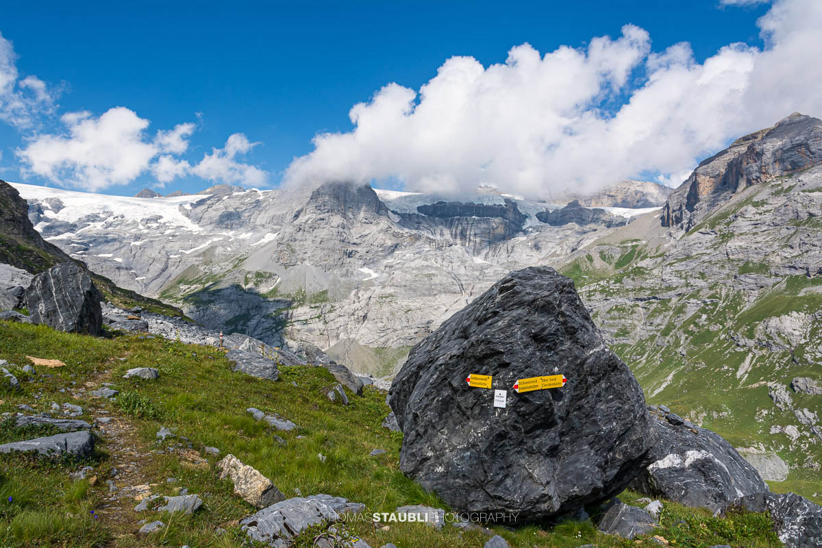Wegmarkierung bei Unter Röti