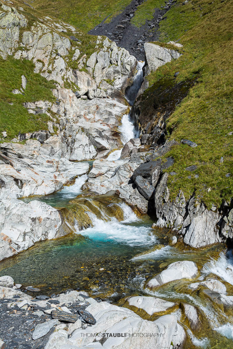 klares Wasser der Brenno della Greina