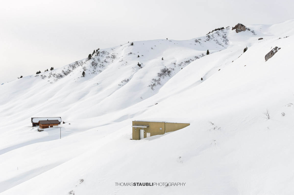 Winterstille oberhalb von Ruogig