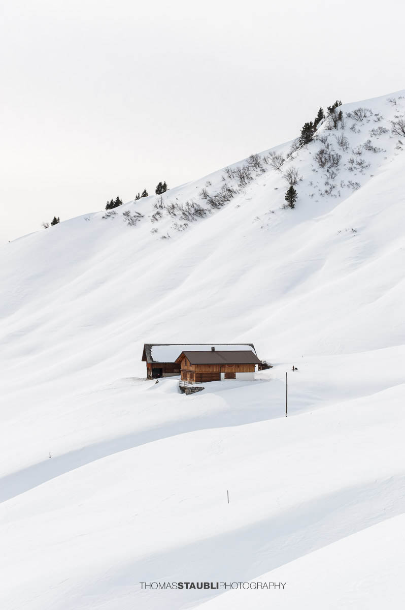 Winterstille oberhalb von Ruogig