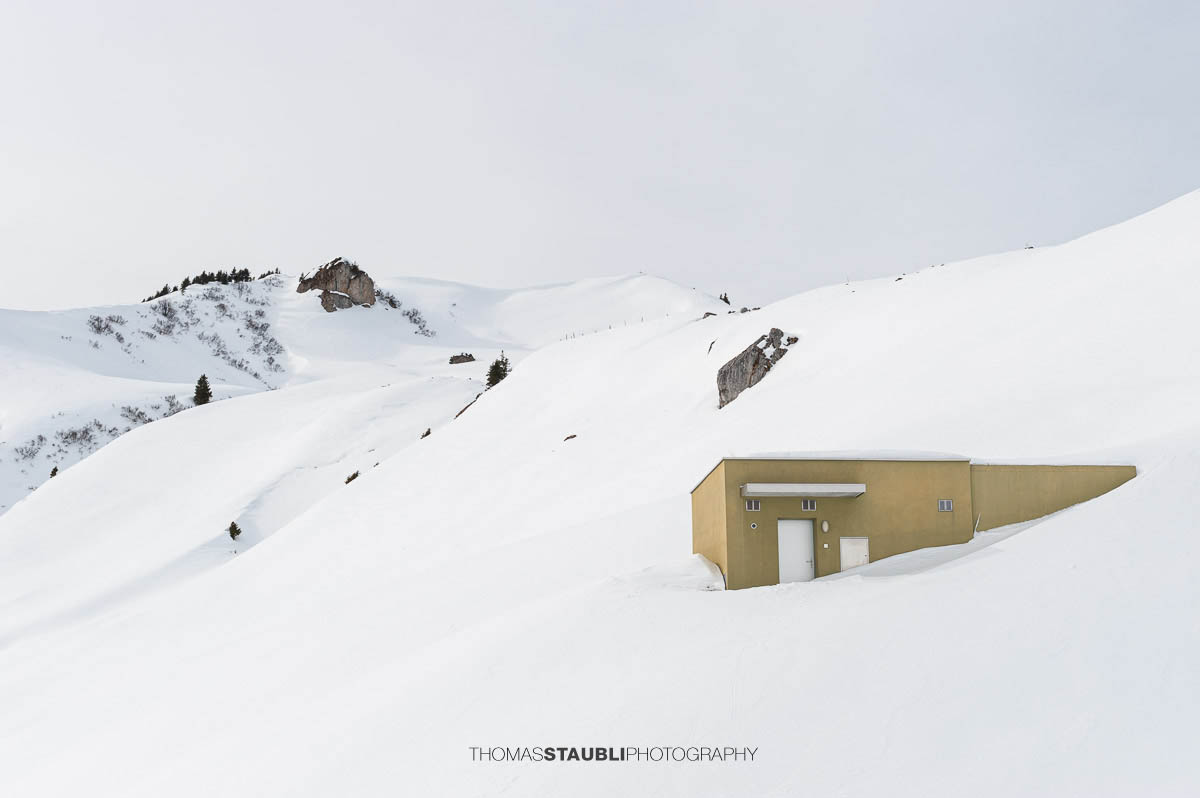 Winterstille oberhalb von Ruogig