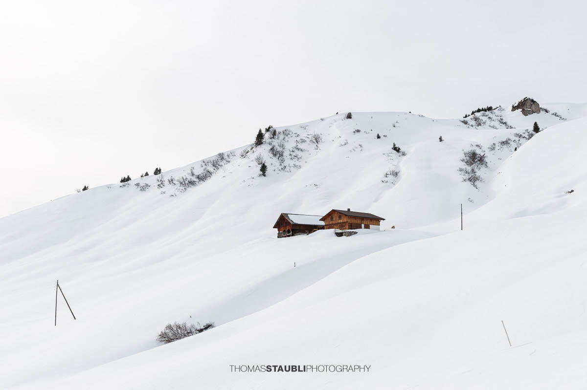 Winterstille oberhalb von Ruogig