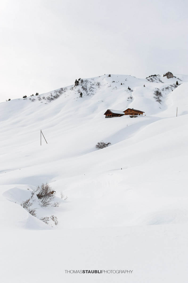 Winterstille oberhalb von Ruogig