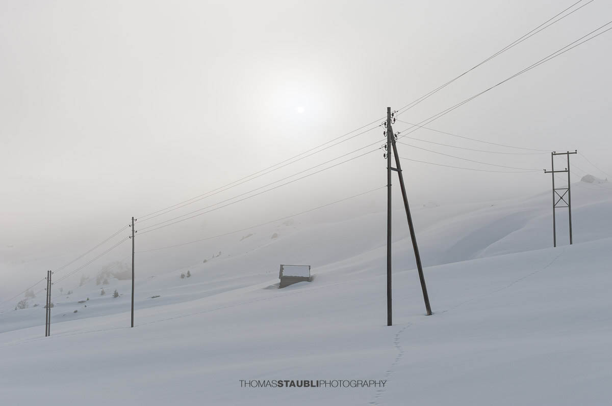 verschneite Winterlandschaft bei Biel-Kinzig