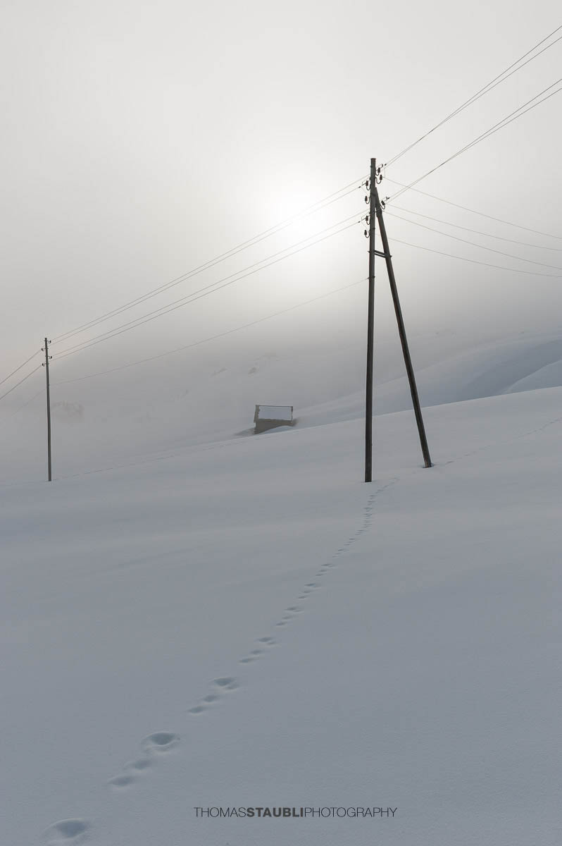 verschneite Winterlandschaft bei Biel-Kinzig