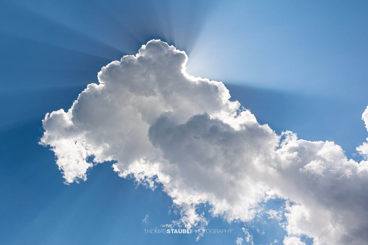 Cumuluswolke vor blaumem Himmel