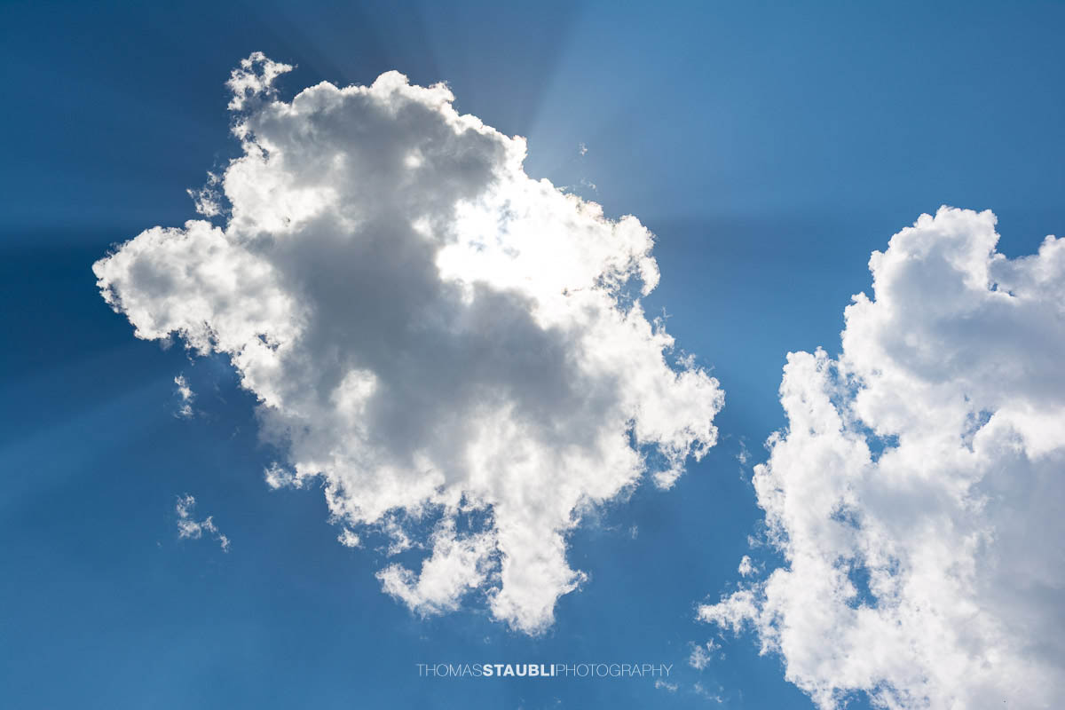 Cumuluswolke vor blaumem Himmel