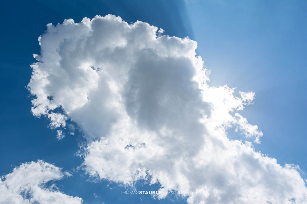 Cumuluswolke vor blaumem Himmel