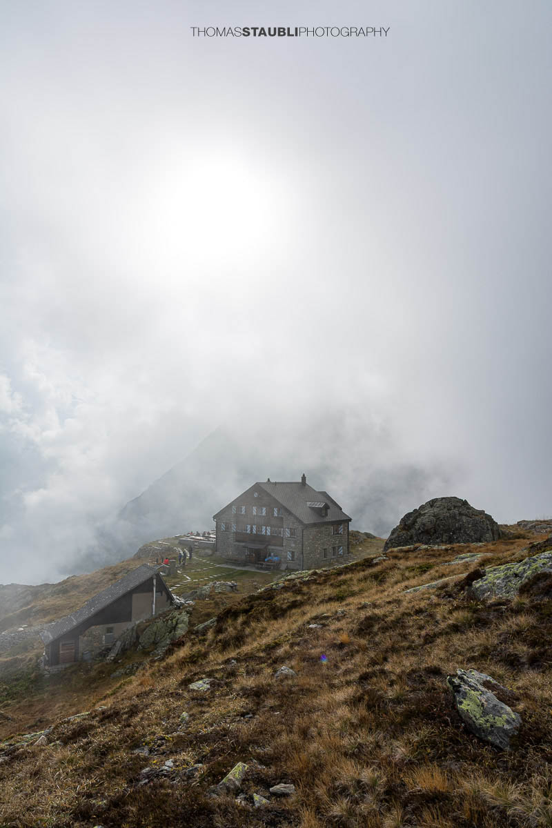 Nebel auf der Sustlihütte