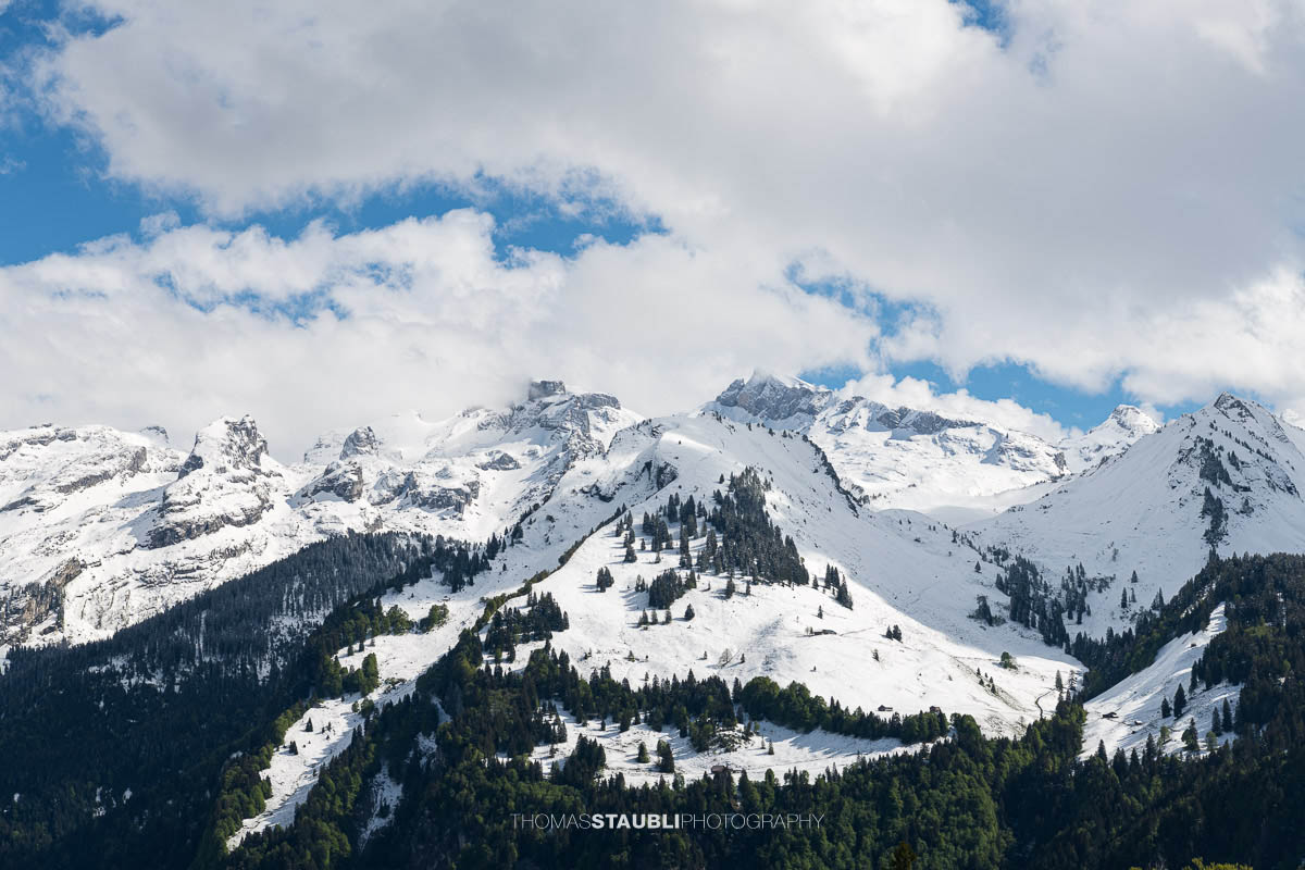 verschneite Schwyzer Alpen