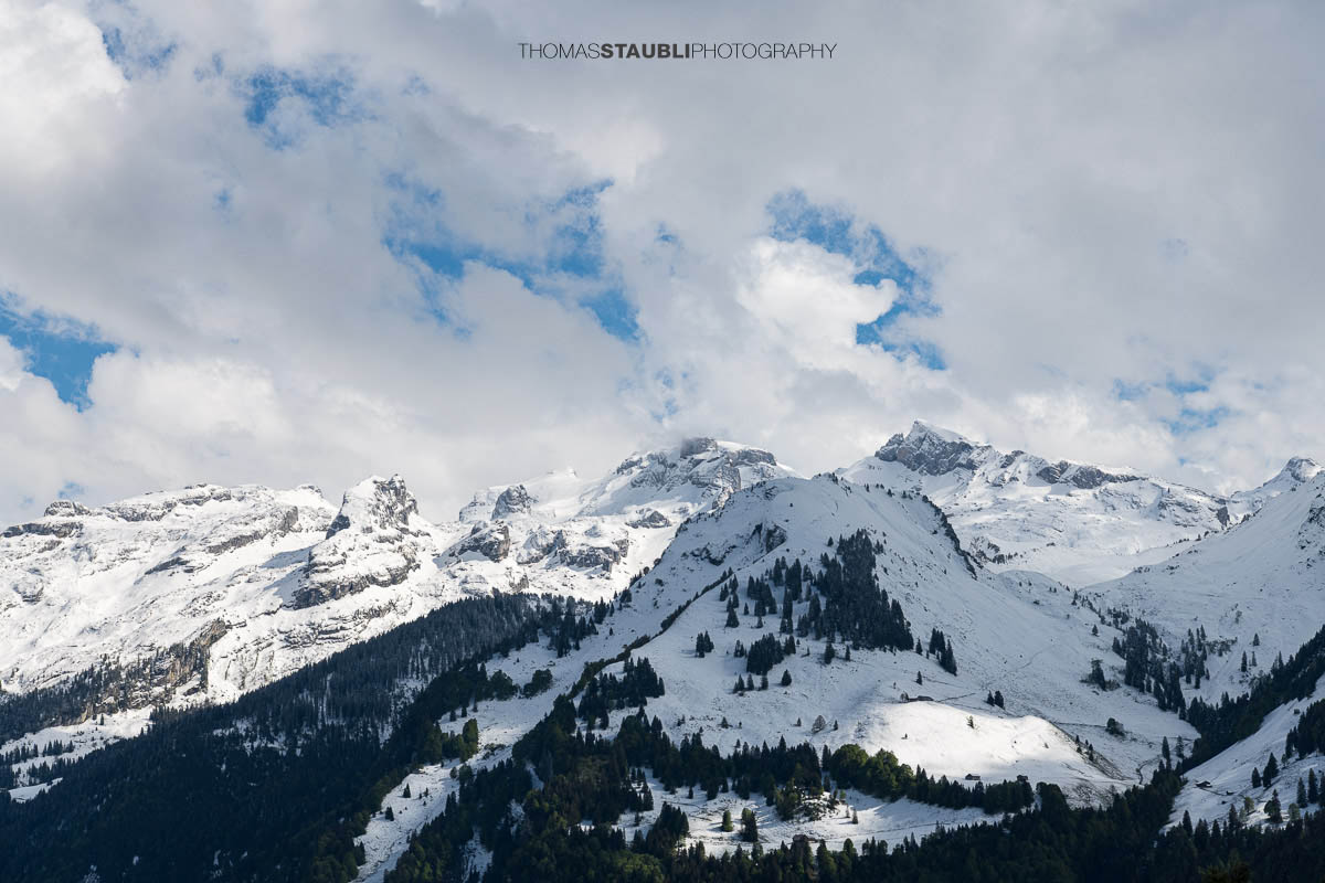 verschneite Schwyzer Alpen