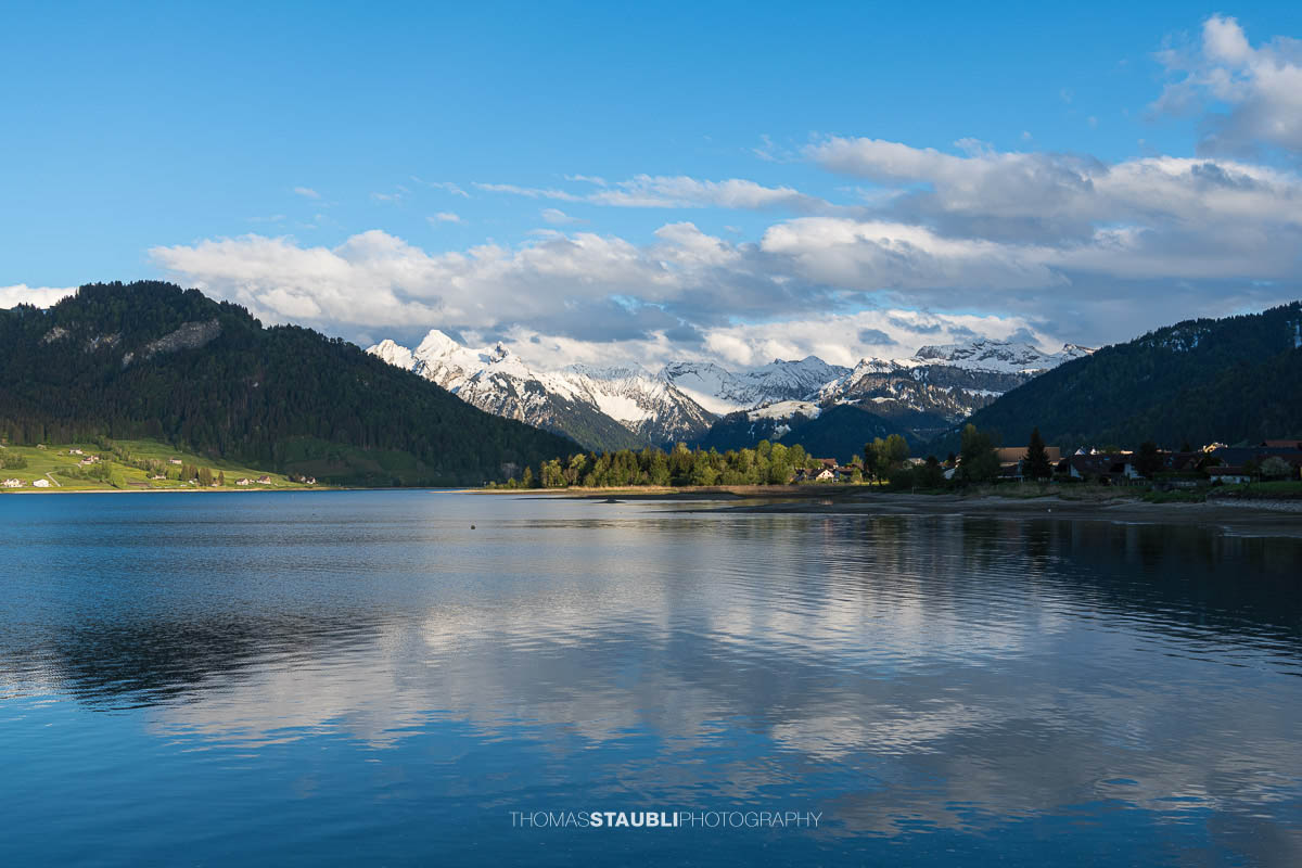 Abendstimmung über dem Sihlsee