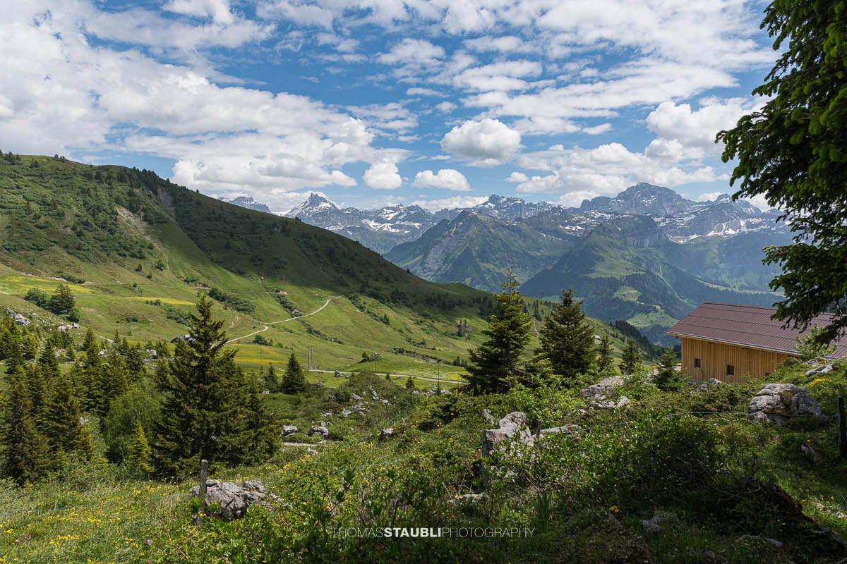 Aussicht von der Chalberweid bei Ruogig