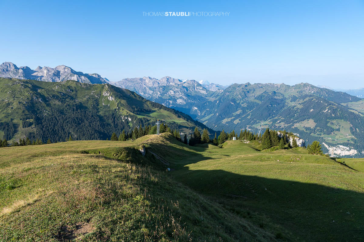 Blick vom Musenalper Grat ins Engelbergertal