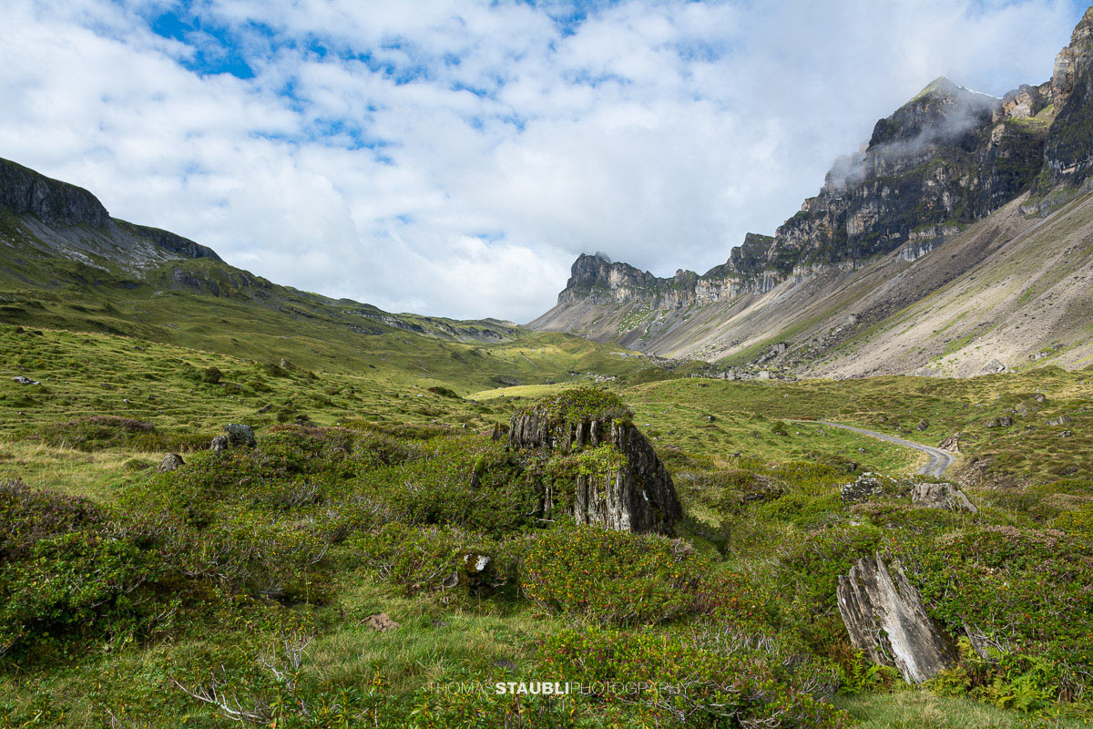 Seenalp mit dem Fulen im Hintergrund.