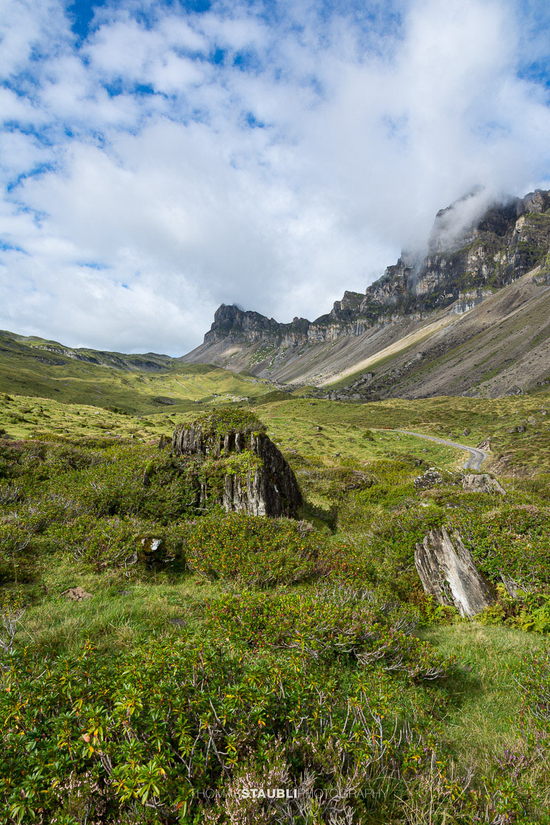Seenalp mit dem Fulen im Hintergrund.