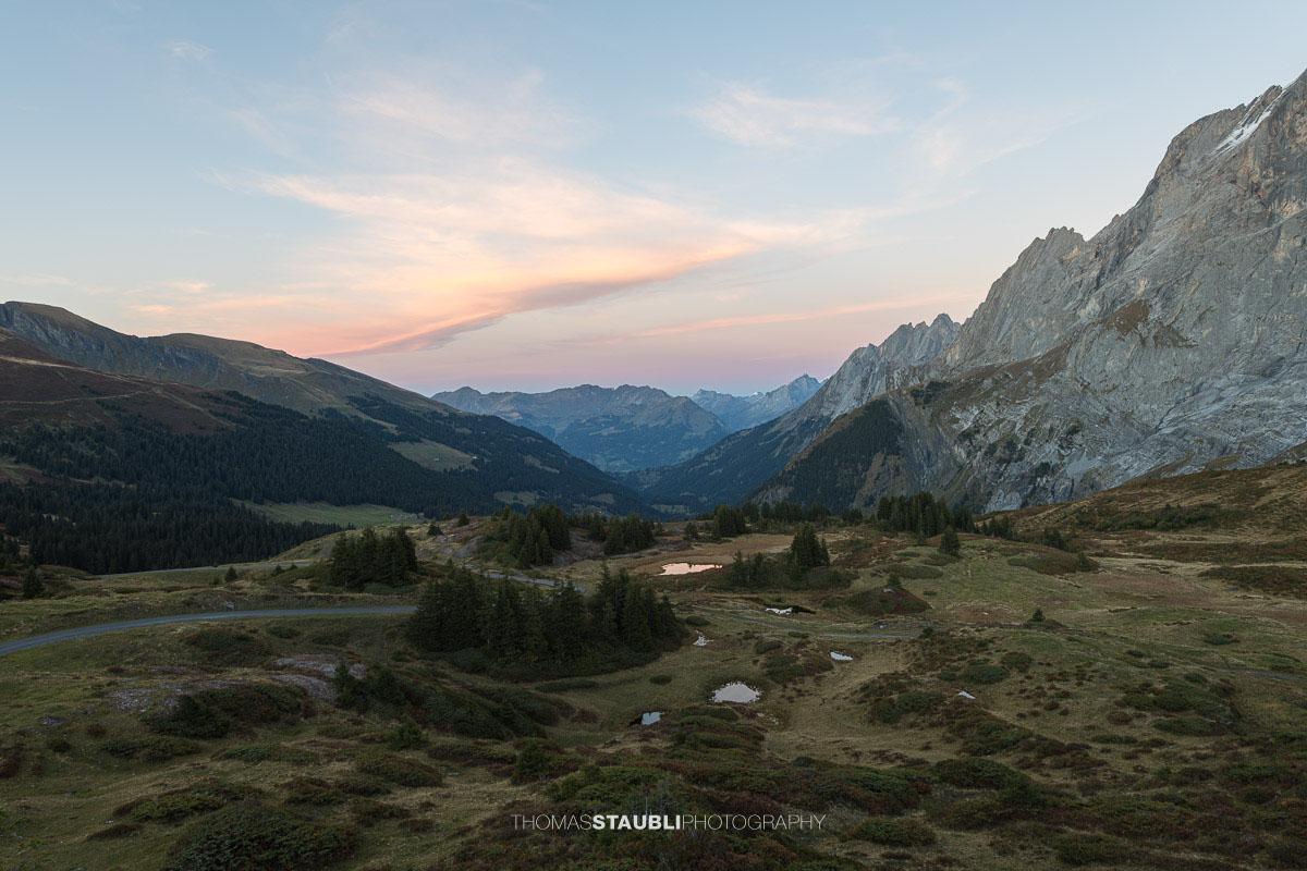 Abenddämmerung über dem Rychenbachtal